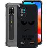 HHUAN Custodia per Ulefone Armor X10 (5.45), Ultra Sottile Nero Morbida Silicone Antigraffio Protettiva Custodie, TPU Bumper Antiurto Case Cover per Ulefone Armor X10 - DUO5