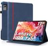 AsWant Custodia Cover per Lenovo Idea Tab 11 Pollici 2025,Blu | Slim PU,Ultra Sottile in PU Pelle,Supporto,Scomparto per schede,Compatibile con TB-336ZU/336FU