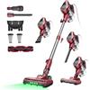 Vexilar Aspirapolvere C8 con cavo, 60 KPa/600 W, senza sacchetto, 1,5 l, cavo da 7 m, autoportante, spazzola anti-groviglio, per peli di animali domestici, tappeti, pavimenti duri