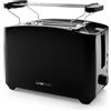 Clatronic Tostapane compatto a 2 fette Clatronic | con funzione di scongelamento/riscaldamento/quick-stop | con attacco per panini | nero | anche per panini da toast e cialde già pronte | TA 3801