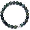 Philip Jones Bracciale da uomo in agata acquatica