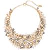 Bocar Collana da donna alla moda, con colletto grosso e cristalli, set di collana e orecchini, fatto a mano, regalo per lei