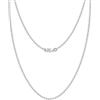 LeCalla Links - Collana in argento Sterling 925 con catena a sfere, 1,2 mm, 1,50 mm, 2 mm, 3 mm, per adolescenti, donne e uomini, con chiusura a moschettone (40, 45, 50, 55, 55, 60, 61 cm, Length 16