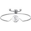 Philip Jones Bracciale Iniziale dell'Amicizia Lettera S Creato con Cristalli Zircondia®