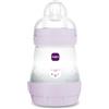 MAM Biberon Anticolica Easy Start 160 ml, Tettarella Misura 1, Rosa | Da 0+ mesi, Valvola anticolica, Riduce bolle d'aria, Silicone SkinSoft, Allattamento misto, Autosterilizzante, Senza BPA/BPS
