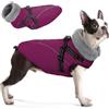 Queenmore Cappotto Cane Taglia Grande Impermeabile Riflettente con Arnese | Vestito Cane, Cappottini per Cani per Extremwetter Riesenrassen, Alano/Labrador/Husky/Golden Retriever, Facile Da Indossare