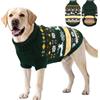 ASENKU Maglione di Natale per Cane Taglia Grande XL, Maglia Pile Antipilling a Maniche, Abbigliamento Caldo Invernale Maglioncino per Cani Border Collie Beagle, Uscite Fredde Domestiche