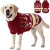ASENKU Maglione di Natale per Cane Taglia Grande XL, Maglia Pile Antipilling a Maniche, Abbigliamento Caldo Invernale Maglioncino per Cani Border Collie Beagle, Uscite Fredde Domestiche