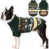 ASENKU Maglione di Natale per Cani L, Maglia Tricot Antipilling in Pile, Indumento Invernale Maglioncino per Cani Medio-grandi Bulldog Francese Border Collie, Passeggiate e Casa