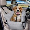 LELEFIDO Siège auto pour chiens de petite taille - Lit de voiture portable sécurisé et portable avec ceinture de sécurité et poches de rangement pour chiens de taille moyenne (bleu marine, 76,2 x 52,1 cm)