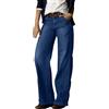 Rifuli Jeans boyfriend da donna, a vita bassa, larghi, a gamba larga, n. 22