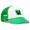 Minecraft Creeper - Berretto da baseball verde con visiera curva | Cappello posteriore in rete regolabile per ragazzi | Merce da baseball per bambini Minecrafters | Berretto da baseball con visiera