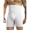 MISS MOLY Boxer modellanti da uomo, a vita alta, a compressione, senza cuciture, modellanti, per controllo della pancia, pantaloncini retrò
