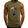 Voqeen Uomo Canottiera Estiva Palestra Cotone Canotta Sportivo Bodybuilding Maglia Allenamento Senza Manich Muscolo Gilet Smanicato Gym Casual Tank Top da Mare