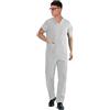 TCD Ricamo 0 Divisa Sanitaria Infermiere Casacca e Pantalone | Completo Medicale Unisex Uomo Donna | OSS Ospedale Estetista Veterinario Dentista | 100% Cotone