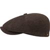 Stetson Hatteras Berretto con Visiera Unisex Coppola Lana e Cachemire Fodera in Flanella Autunno Inverno