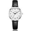 CIVO Orologio Donna Facile Lettura: Numeri Grandi Analogico Cinturino Pelle | Elegante Orologi da Polso Quadrante Piccolo con 3-Lancette Leggero per Tutti i Giorni - Regalo Moglie Mamma Compleanno Natale