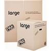 StorePAK Scatole grandi per traslochi con manici, 116 litri, 100% riciclabili, 55 x 46 x 46 cm, colore: marrone