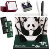 VOHESEA Calendario Panda 2026, Calendario 3D 2026, Timer Fai da Te da Strappare, Blocchi Artistici 3D a Forma di Panda, Blocco Note 3D in Carta da Intaglio Come Decorazione da Scrivania (C)