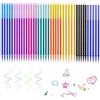 BCZR 45 Ricariche Penna Gel Cancellabile BLU e ROSSE, Punta 0,5mm, Compatibile 100% Legami, +20% Inchiostro, Scatola Cartone, Scrittura Scuola, Segni Tessuto e Pelle, Regalo