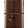AOOSU Diario di Viaggio in Pelle, Taccuino A6 in Pelle PU, Ricaricabile, Travel Journal Notebook, 80 Fogli, 160 Pagine, Quaderno Vintage per Ringraziamento, Natale per gli Amici