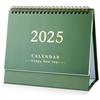 NQEUEPN Calendario da Tavolo, Calendario da Tavolo 2024-2025 Calendario a Fogli Mobili per Anno Accademico 19x16cm da Luglio 2024 a Dicembre 2025 per Scuola Ufficio Casa (Verde)
