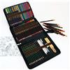 Majoart 72 Matite Colorate Set da Pittura,Disegni a Matite di Disegno Artistico,Creativa Colori Art Set,Colore Matite acquarellabili,Disegni Matita,in Astuccio portapenne Grande capacità
