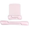 MOSISO Supporto Poggiapolsi Gel Mouse&Tastiera,Tappetino Mouse&Tastiera | Ergonomico Rettangolare Irregolare,Tappetino Tastiera Antiscivolo Gel Cooling Morbido Computer Portatile Casa/Ufficio, Rosa