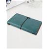 Generic Agenda da viaggio con blocco sostituibile e organizer per carte e inserti bianchi, 180 pagine, formato A6 (10,9 x 17,3 cm), quaderno a righe per scrittura, viaggio, lavoro, scuola e università, Blu