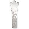 Flores Segnalibro in argento con angelo personalizzabile