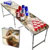 Beer Pong Set da Tavolo Ufficiale God | 1 Tavolo + 120 Coppe (60 Blu & 60 Rosso) + 6 Palle | Kit Completo | Gioco da Bere | OriginalCup®