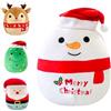 POPOYU Peluche di Natale 2023, Pupazzo di Neve, Giocattoli di Peluche per Ragazzi e Ragazze, Regalo Natalizio