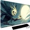 MPLRC PLAYMAT, Tappetino da gioco MTG, con custodia nera, taglia 60 x 35 cm, con zone, bordi cuciti, tappetino per carte collezionabili, mouse pad in gomma liscia TCG (Senza Zone, 5)