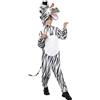 Funidelia | Costume di Madagascar Marty la Zebra per bambina e bambino Cartoni Animati, Madagascar, Films & Series - Costume per bambini e accessori per Feste, Carnevale e Halloween - Nero