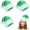 POPOYU 3 Pezzi Cappello di Natale per Adulti, cappello di natale, Cappellini Natale, Cappello da Babbo Natale, Cappello Babbo Natale Peluche per Adulti