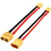 YIXISI Maschio XT30 a Femmina XT60 Adattatore Connettore e Maschio XT60 a Femmina XT30 Adattatore Connettore, con Cavo in Silicone 10cm 14AWG, per Batteria RC Drone LiPo