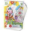 Sabbiarelli - Album Baby Addobbi di Pasqua | Fogli Adesivi per Sand Art | Contiene 5 Cartoncini Adesivi A5 per creare 10 Addobbi | 100% Made in Italy | Bambini 3-5 anni | SABBIA COLORATA NON INCLUSA