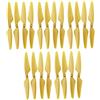 ZYGY 20PCS Elica per Hubsan H501s H501A H501C H501M H501S W H501S PRO MJX B3 Bugs 3 B3H Bugs 3H F17 F100 HS700 D80 Quadcopter Elica Droni-d'oro