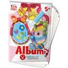 Sabbiarelli - Album Gli Addobbi di Pasqua | Fogli Adesivi per Sand Art | Contiene 5 Cartoncini Adesivi A5 con 10 Addobbi | 100% Made in Italy | Pasqua 5-12 anni | SABBIA COLORATA NON INCLUSA