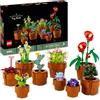 LEGO Botanicals Piantine - Set di 9 Piante con Fiori Artificiali in Vaso da Interni Inclusi Cactus Finti e Anthurium Rosso - Idea Regalo Decorazione per la Casa per Adulti, Donna o Uomo - 10329