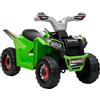 HOMCOM Quad per Bambini 18-36 Mesi in PP e Metallo, 70x41.5x48.5 cm Verde | Ruote Resistenti, Velocità max 2.5 km/h
