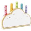 Le Toy Van PL133 Wooden Educational Petilou Rainbow Cloud Pop Press and Release Baby Sensory Montessori Toddler Learning Toy-Suitable for 18+ Months