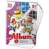 Sabbiarelli - Album Gli Addobbi di Halloween | Fogli Adesivi per Sand Art | Contiene 5 Cartoncini Adesivi A5 con 13 Addobbi | 100% Made in Italy | 5-12 anni | SABBIA COLORATA NON INCLUSA