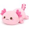 Shownicer Axolotl Doudou, peluche di peluche Kawaii Axolotl, peluche in tessuto, peluche, giocattolo, regalo per adulti e bambini (rosa, 23 cm)