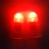 Rebetomo 1 paio di pollici luminosi (brevi) trucchi magici d'Lite illuminazione pollici led lampeggiante punte delle dita accessori magia giocattoli magici puntelli (rosso)