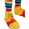 Smiffys Copriscarpe da clown, rosso e giallo