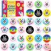 SCIONE 52 Pezzi Mini Spinner Faccine Colorate - Plastica Resistente, Giocattoli Sensoriali Silenziosi per Bambini- Regali per Borse Festa, Premi Scolastici, Regali di Compleanno, Antistress
