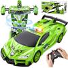 Kssvzz Dinosauri Macchina Telecomandata Bambini - 2.4GHz RC Auto Transform Robot | 2.4GHz RC Giocattolo Bambino 3 4 5 6 7 8 Anni, 1:18 Macchina con Luci e 360° Ruotare, Giochi Regalo Compleanno Natale Maschio