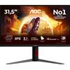 AOC G4 U32G4U Monitor PC 80 cm (31.5) 3840 x 2160 Pixel 4K Ultra HD Nero, Rosso GARANZIA ITALIA