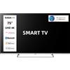 SABA SA75KN9VDA SMART TV 75 ULTRA HD 4K, Sistema operativo VIDAA, Triplo tuner DVBT2/C/S2 HEVC MAIN10, Certificato TivuSAT, Piedistallo centrale, Dolby Audio GARANZIA ITALIA